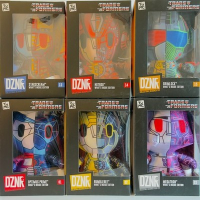 6x Transformers DZNR Plüsch Figuren/What's Inside Edition/Nr.01+02+03+13+14+15