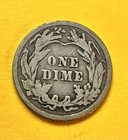 1909 Barber Dime. 90% Silver.    G-VG Condition. Charity Auction/Animal Rescue. — photo 2