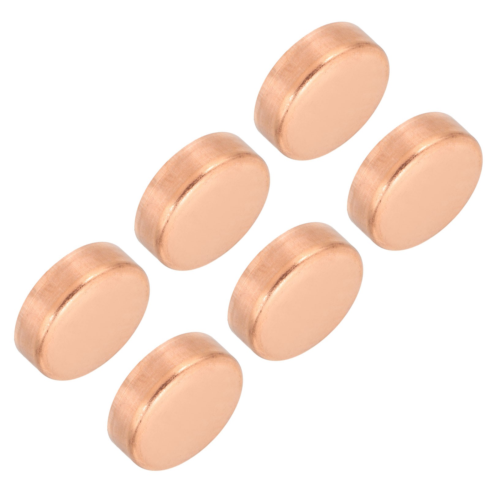 1-1/4 Inch ID Copper Pipe End Cap, 6Pcs Copper Fitting Cap Sweat Plug Connection
