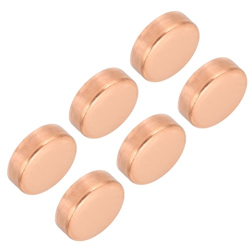 1-1/4 Inch ID Copper Pipe End Cap, 6Pcs Copper Fitting Cap Sweat Plug Connection