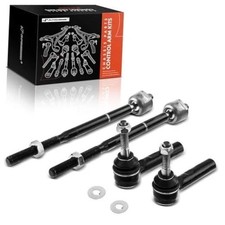 Set of 4, Front Inner Outer Tie Rod End Kit, Compatible with Jeep Compass