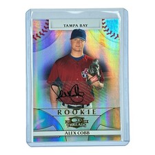 Alex Cobb Auto /999 2008 Donruss Threads #147