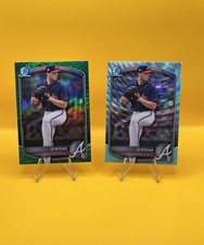 2025 Bowman Draft Jr Ritchie Green Reptilian /99 #BDC-199, Aqua Wave /125 🔥