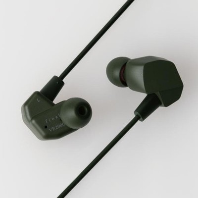 Final Audio VR2000 Wired Earphone for Gaming,  ARPG MOBA Microphone Dark Olive