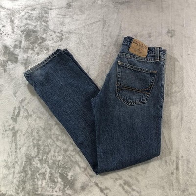 Hollister Jeans Men 28x29 Blue Classic Straight Leg Denim Medium Wash Casual Y2K