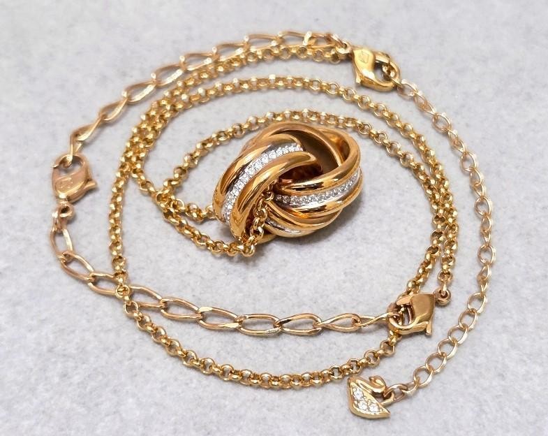 Swarovski Hyperbola Interlocking Circle Necklace … - image 9