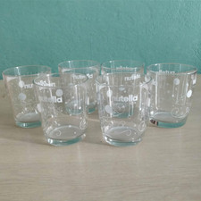 Set Da 6 Bicchieri in Vetro trasparente Nutella Collezione PALLE DI NATALE 2012
