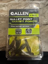 ALLEN 6 PACK 9/32 75 GRAIN BULLET TARGET POINTS