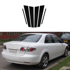 Fit For Mazda 6 Pre-facelift 2003-2007 Black Pillar Post Window Molding Cover