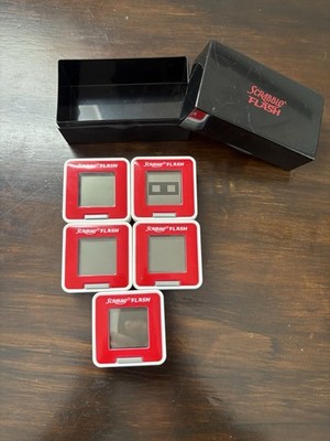 HASBRO Scrabble Flash 2010 Electronic Game & Case Word Tiles