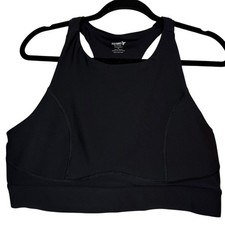 Old Navy Active XL Powersoft Black Medium Support Sports Bra Phone Pocket