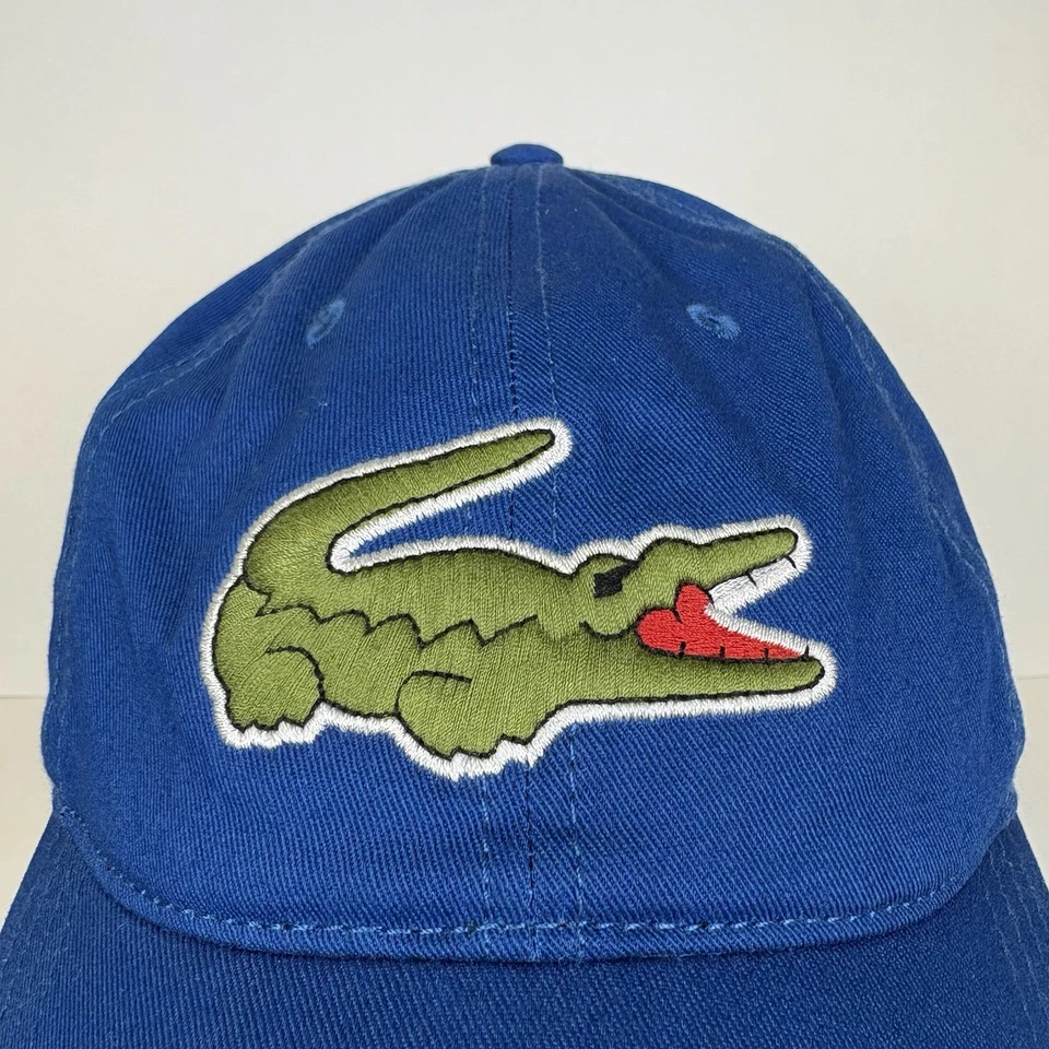 Gorra Lacoste Gorra Correa Azul Logo Grande Cocodrilo Informal Ajustable Talla Única Foto 3 de 4