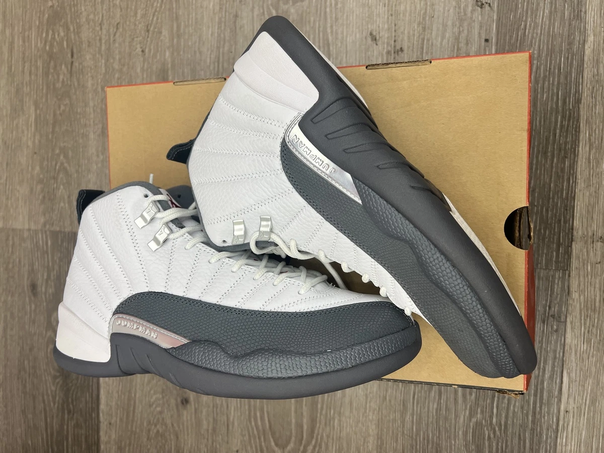 Preços baixos em Jordan 12 Retro White Grey 2019 | eBay