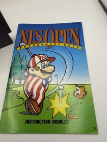 NES Open Tournament Golf (Nintendo NES - 1991) W/manual Tested Working