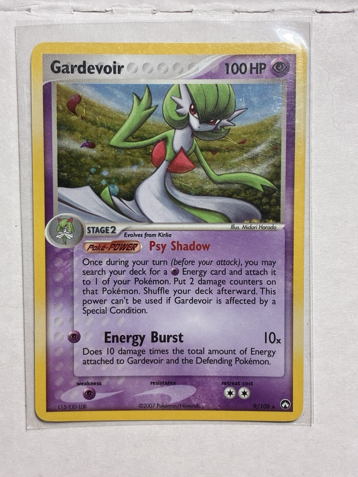 Pokémon TCG Gardevoir EX Power Keepers 9/108 Regular Holo Rare