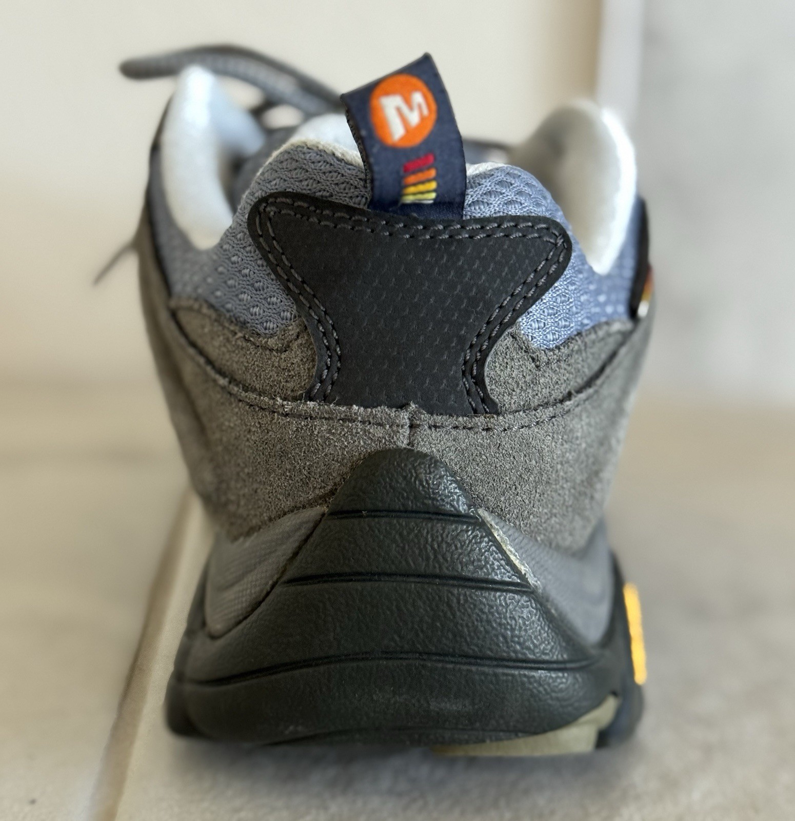 SAOLA Merrell SMORE Scarpone da trekking basso grigio blu donna 7 5 suola Vibram Continuum