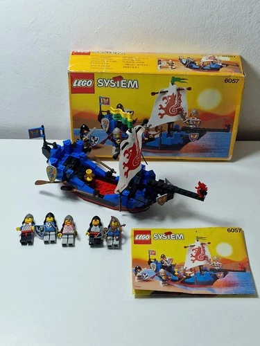 Lego vintage System Castle 6057 Sea Serpent, with box and instructions