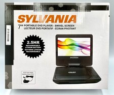 Sylvania 7" SDVD7009 Portable DVD Player w/AC Adapter Swivel Monitor Open Box