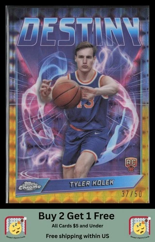 2024 Topps Chrome Basketball Gold Geometric Refractor Tyler Kolek #D-23