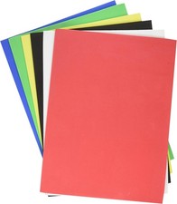 Assorted Foam Sheets, Basic Colors, Crafting Supplies, 12 Pack