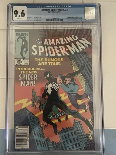 The Amazing Spider-Man #252 Newsstand Variant CGC 9.6 First App Black Costume