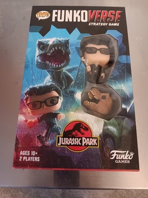 FunkoVerse Jurassic Park Strategy Game #101 Dr. Ian Malcolm & T. Rex NEW Sealed