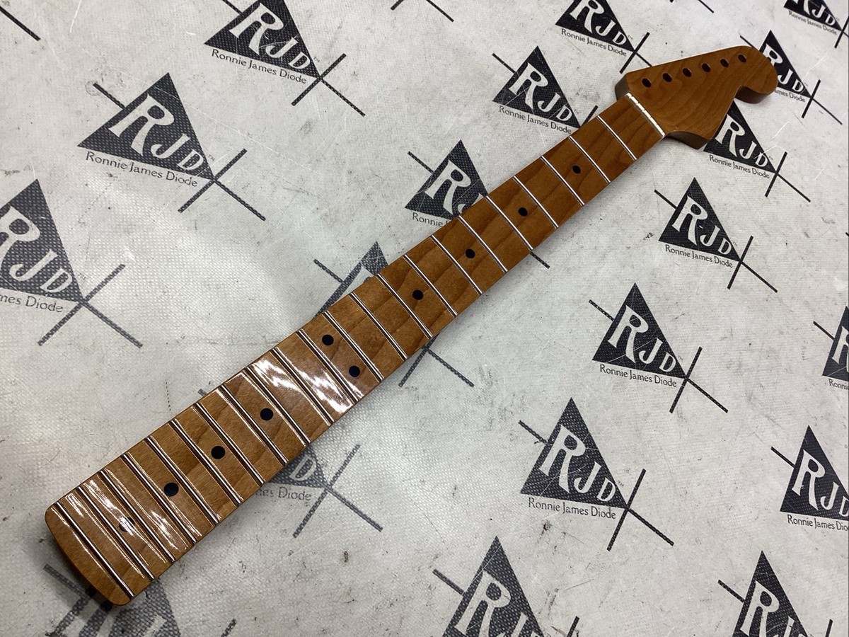 Warmoth Strat Modern Electric Guitar Neck Roasted Maple Gloss | eBay