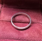 Platinum 950 Half Round Wedding Band Ring 2.5mm Size 6.5 — photo 2