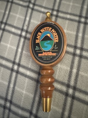 Deschutes 9 Brewery Black Butte Porter Beer Tap Handle Wood Craft Man Cave*
