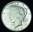 1925-S Peace Silver Dollar AU – 26023