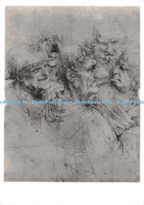 D126214 Leonardo da Vinci Fünf groteske Köpfe B Matthews Windsor Castle