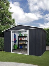 819 Returned Yardmaster Emerald Apex Metal Shed - Max External Size 9