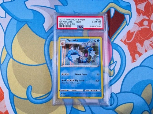 Gyarados - 2020 Pokemon Sword & Shield Rebel Clash #40 Holo - PSA 10 💎