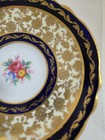 Vtg Paragon Cup Saucer, Cobalt  Bands, Gold Floral Chintz, Roses,  England — photo 4
