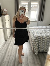 Image of Ladie’s Black With Dots Guess Dress Size L