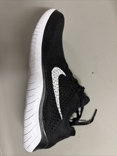 Nike Free RN Flyknit 2018 Running Shoes Black White 942838-001 LEFT ONLY 12