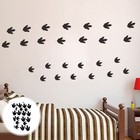  32 Pcs Kids Room Wall Stickers for Dinosaur Footprints Floor Decals