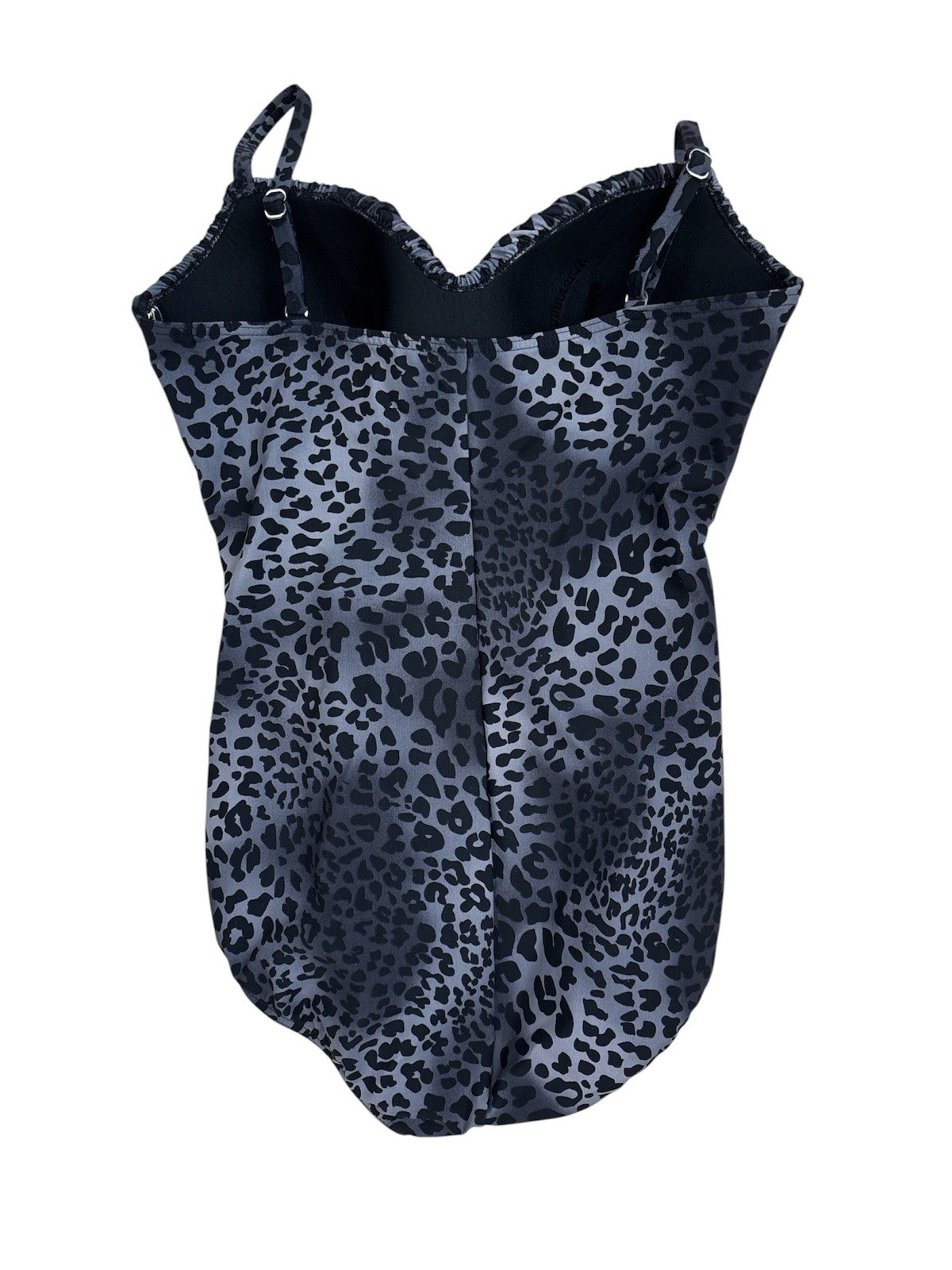 Miraclesuit Black and Gray Leopard-Patterned One-… - image 2