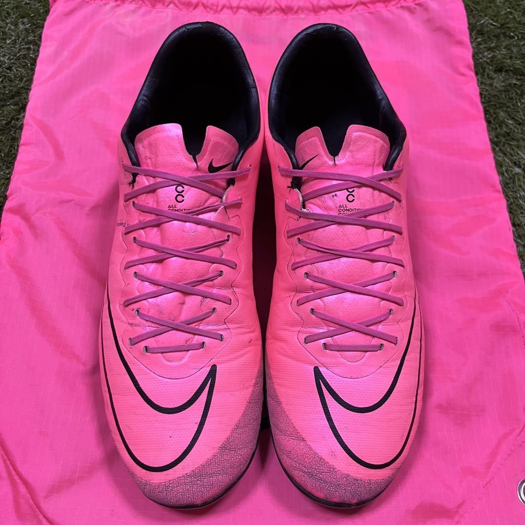 NIKE Mercurial Vapor X HG-V Pink Men's soccer shoes US size 9 27cm