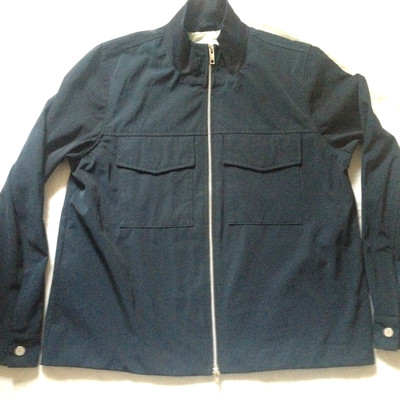 ELVINE SWEDEN OVERSHIRT ZIPPED JACKET NAVY BLUE SZ MEDIUM SLIM EU