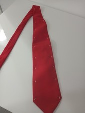 Cravatta Nino Salzano Rosso Cucita a Mano Seta Silk come Nuova