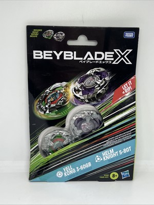 BEYBLADE X - Knife Shinobi 4-8HN Keel Shark 3-80F NEW Twin Pack