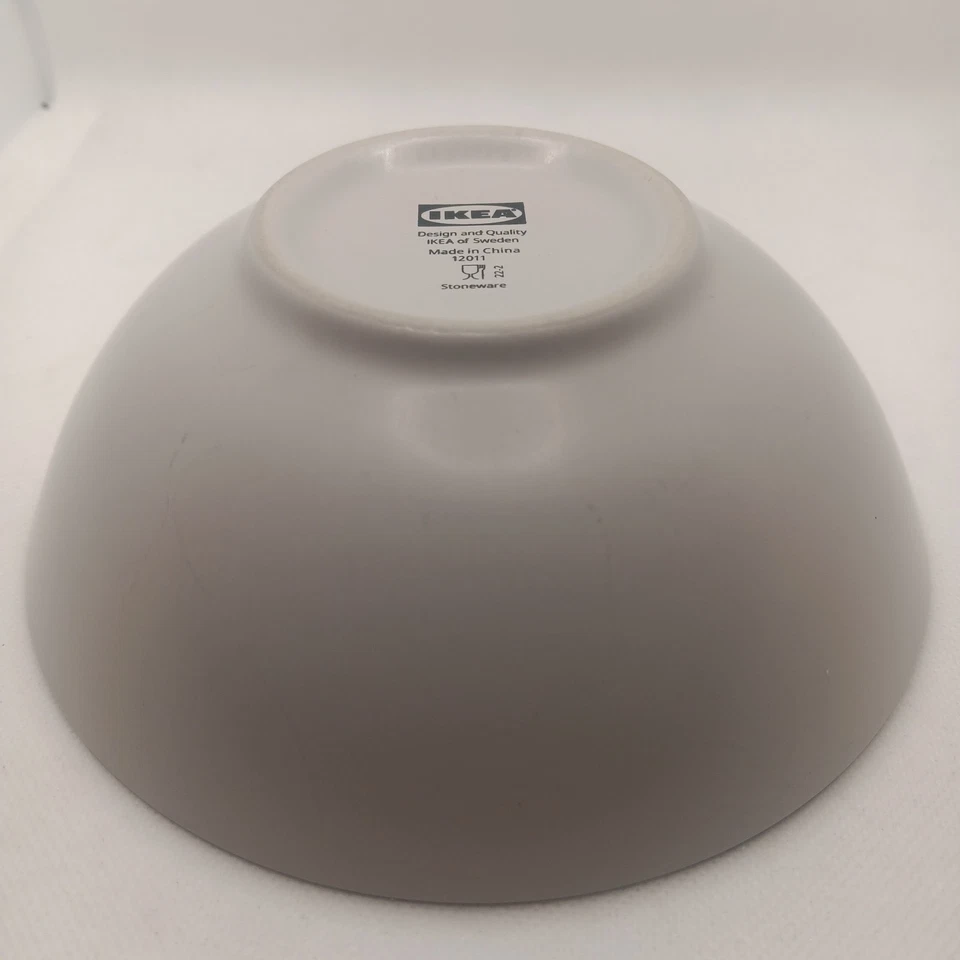 "Lote de 7 tazones de sopa/cereal gris claro IKEA 6 1/2"" de ancho" Foto 2 de 4