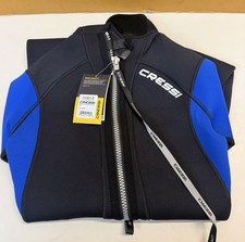 Cressi Morea 3mm Neoprene Wetsuit Mens Medium Black/Blue Full Jumpsuit Scuba