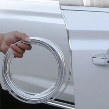5m Car Chrome Moulding Trim Strip Auto Door Edge Scratch Guard Protector Cover