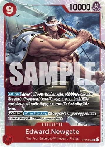 Edward Newgate - SR - Reprint - OP02-004 - PRB-01 THE BEST One Piece - NM