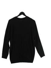 Next Men's Jumper M Black 100 Acrylic Round Neck Pullover