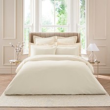 Dorma Smooth & Soft 300 Thread Count Cotton Sateen Duvet Cover Double in Cream