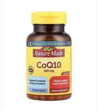 NatureMade CoQ10 100mg 72 Softgels Exp 01/27