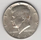 1968 D KENNEDY HALF DOLLAR SILVER .400 UNITED STATES DENVER FIFTY CENT .50¢ COIN